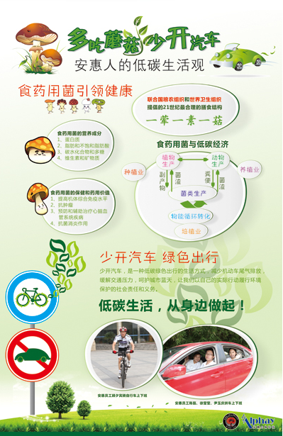 安惠印制宣传低碳环保概念海报 倡导低碳生活
